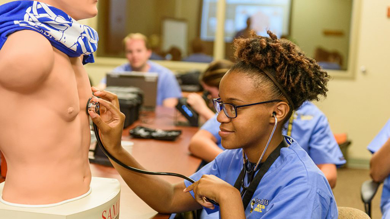 High school students from throughout the state of Missouri are participating in the Mini Medical School at the MU School of Medicine.