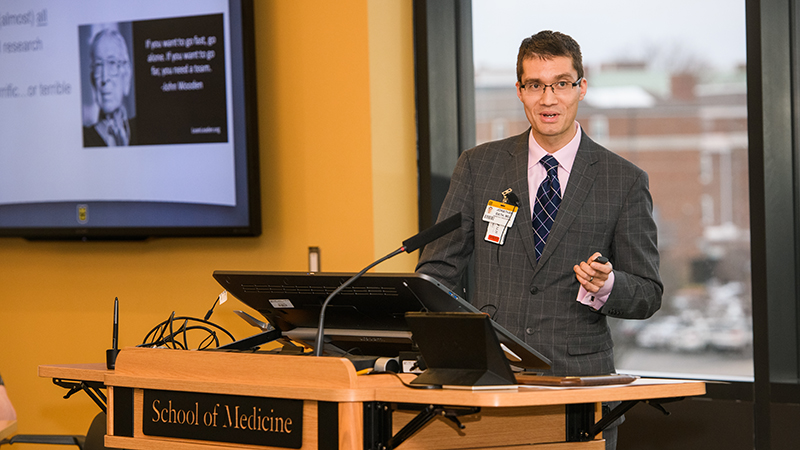 Dr. Bath at the 2019 Health Sciences Research Day