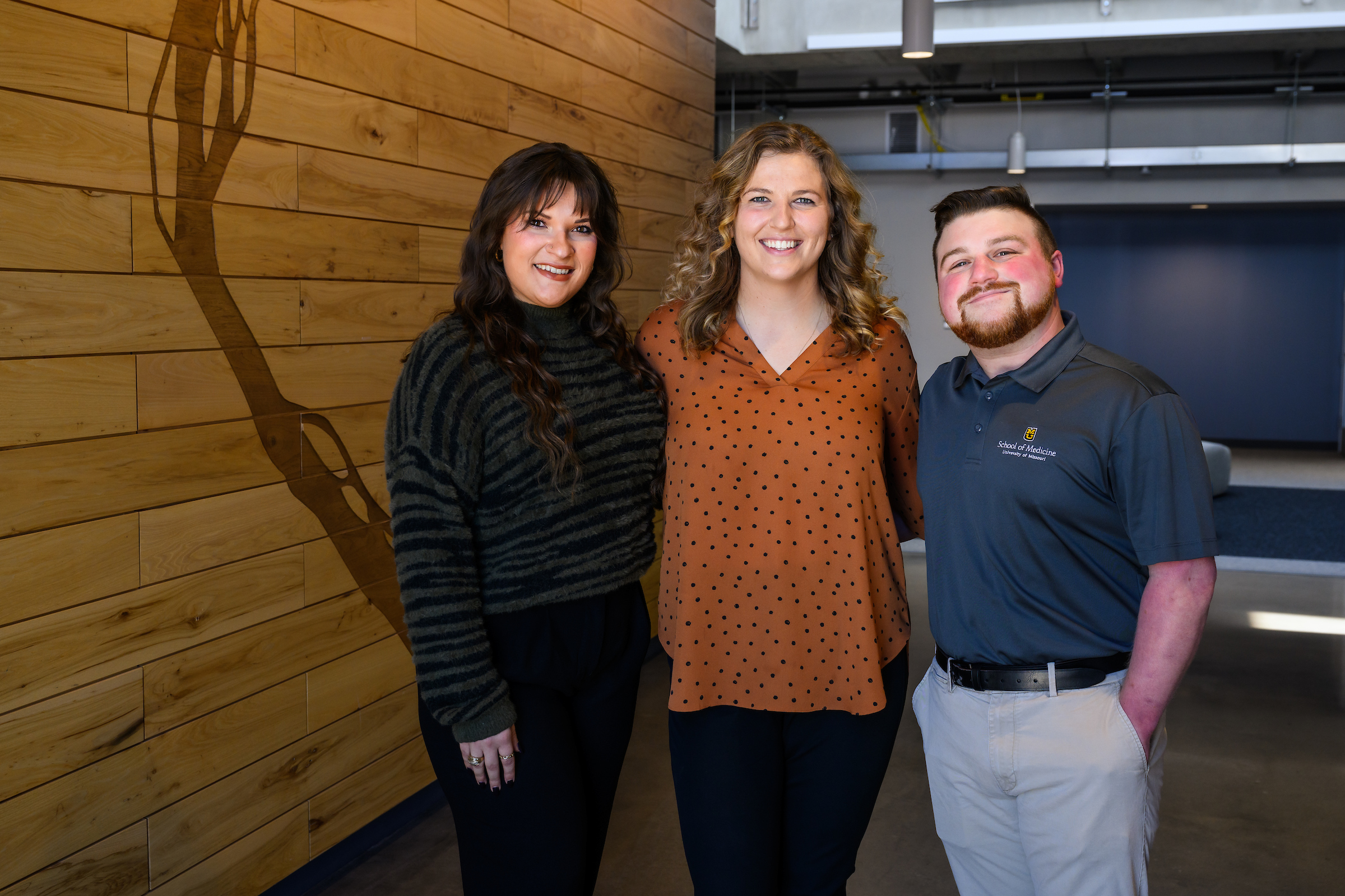 Katelyn Weith, Brooke Wiewel and Andruw Wittels (left to right) will begin their Family Medicine residencies in Fulton this summer.