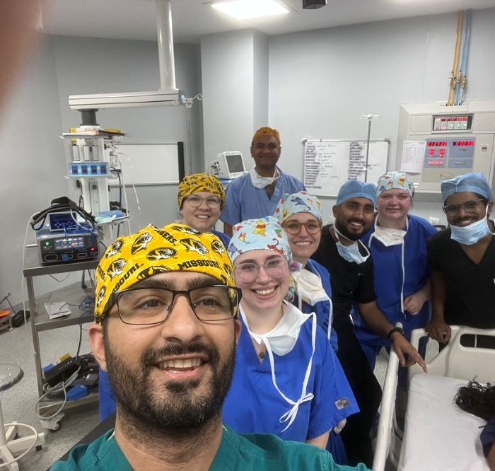 Dr. Thakkar with international colleagues 