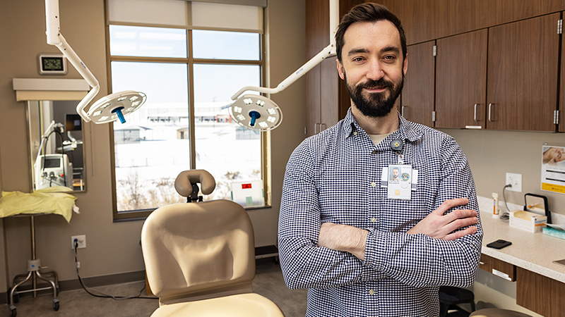 Benjamin Casterline, an immunologist and dermatologist in the School of Medicine
