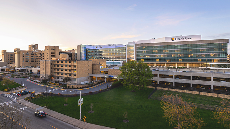 MU Health Care aerial view
