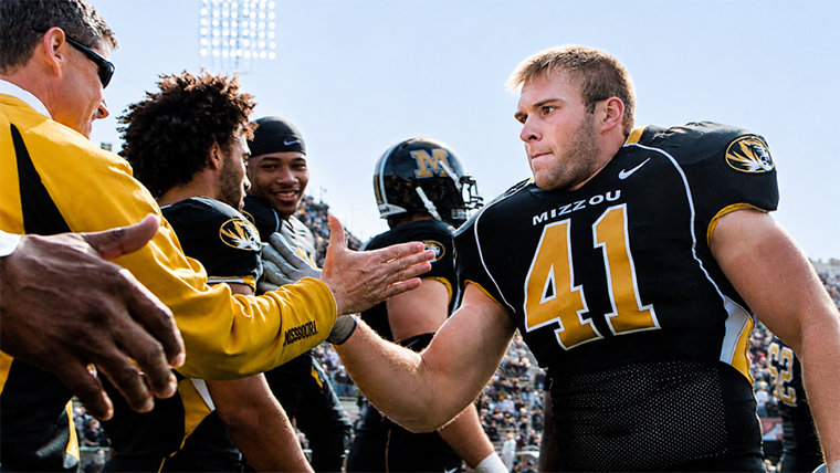 John Ruth former linebacker at the University of Missouri.