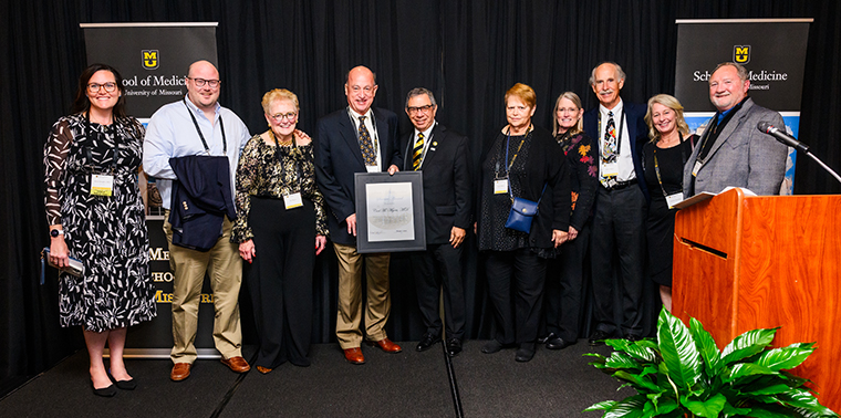 Carl Myers, MD ’74, was awarded the first-ever Dean’s Distinguished Service Award.