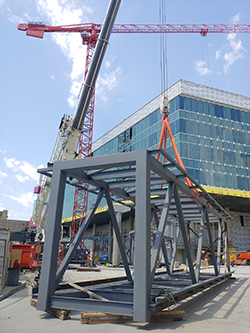 steel for the skybridge to connect the hospital to our University Physicians Medical Building (UPMB) 
