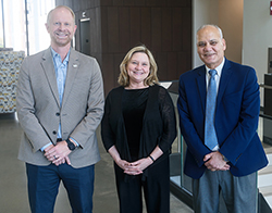 From left to right, R. Scott Rector, Elizabeth Parks and Dr. Jamal Ibdah.