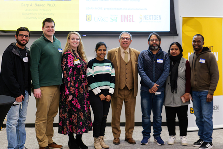 Rick Barohn, MD visits with  with postdoctoral trainees and fellows.