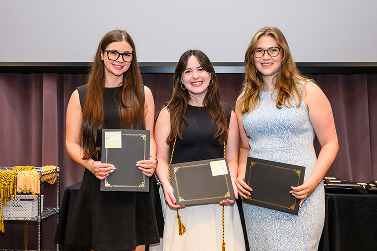 Recipients of the “Certificate of Service Medical Student Journal Editor Awards.”