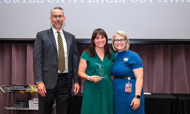 Kevin Kane, MD, senior associate dean for medical education and Colleen Hayden, EdD, associate dean for program evaluation & assessment.