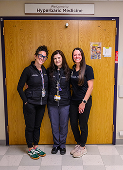 From left to right: RRTs Jackie Virgilio, Rebecca Zacharias and Miranda Mell.