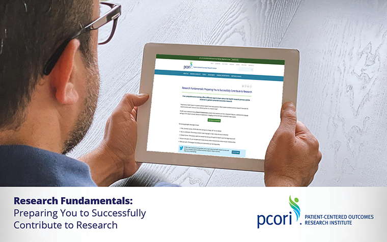 PCORI-Research-Fundamentals-Promotional-Toolkit graphic