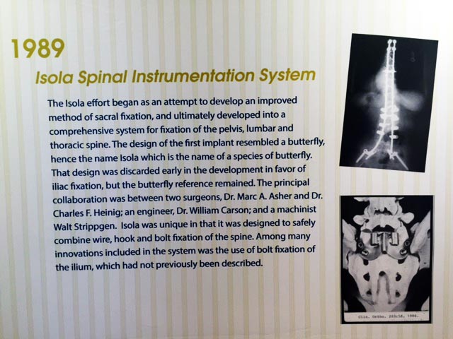 Spine x-ray slide