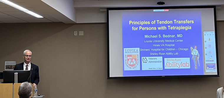 dr michael bednar presenting