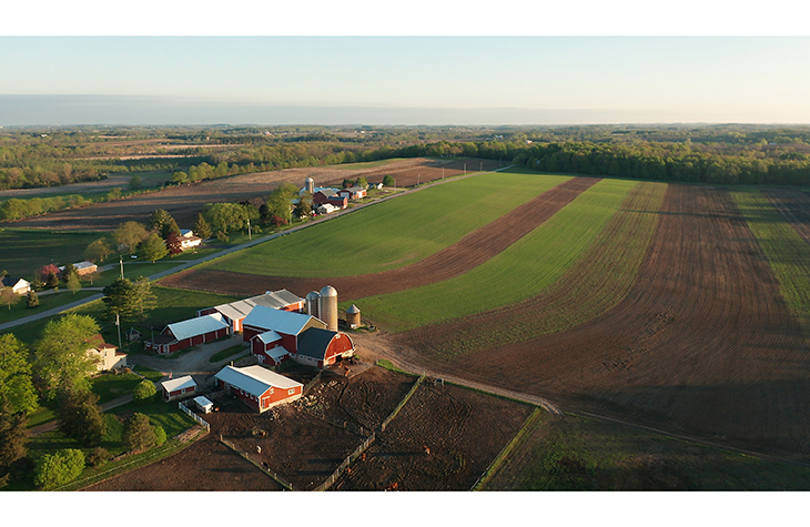 farm aerial view