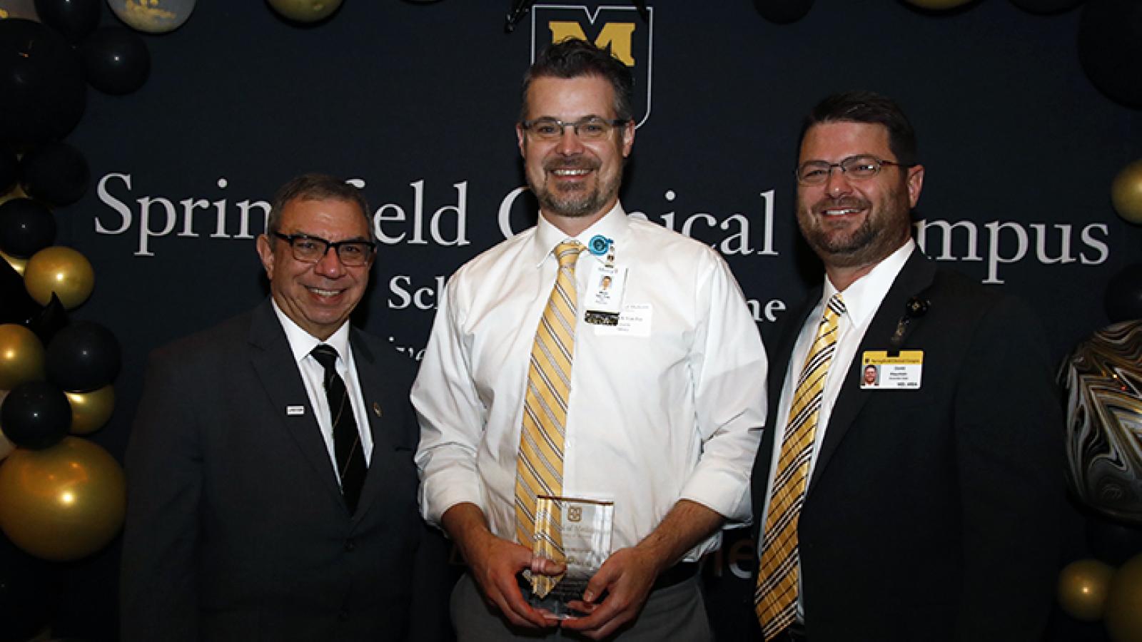 Mark Van Ess as the 2023 Springfield Clinical Campus Subspecialty Preceptor of the Year