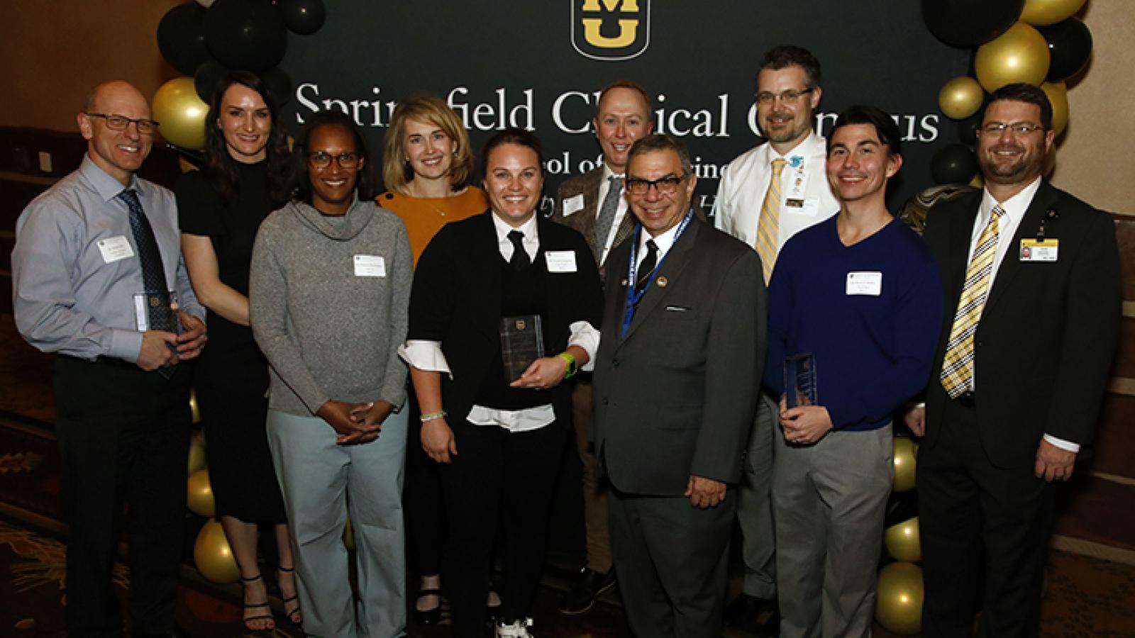 Springfield Clinical Campus Faculty Appreciation Dinner award winners
