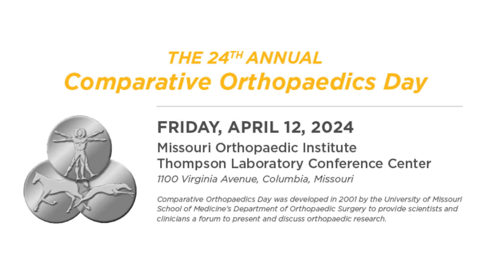  2024 Comparative Orthopaedics Day graphic