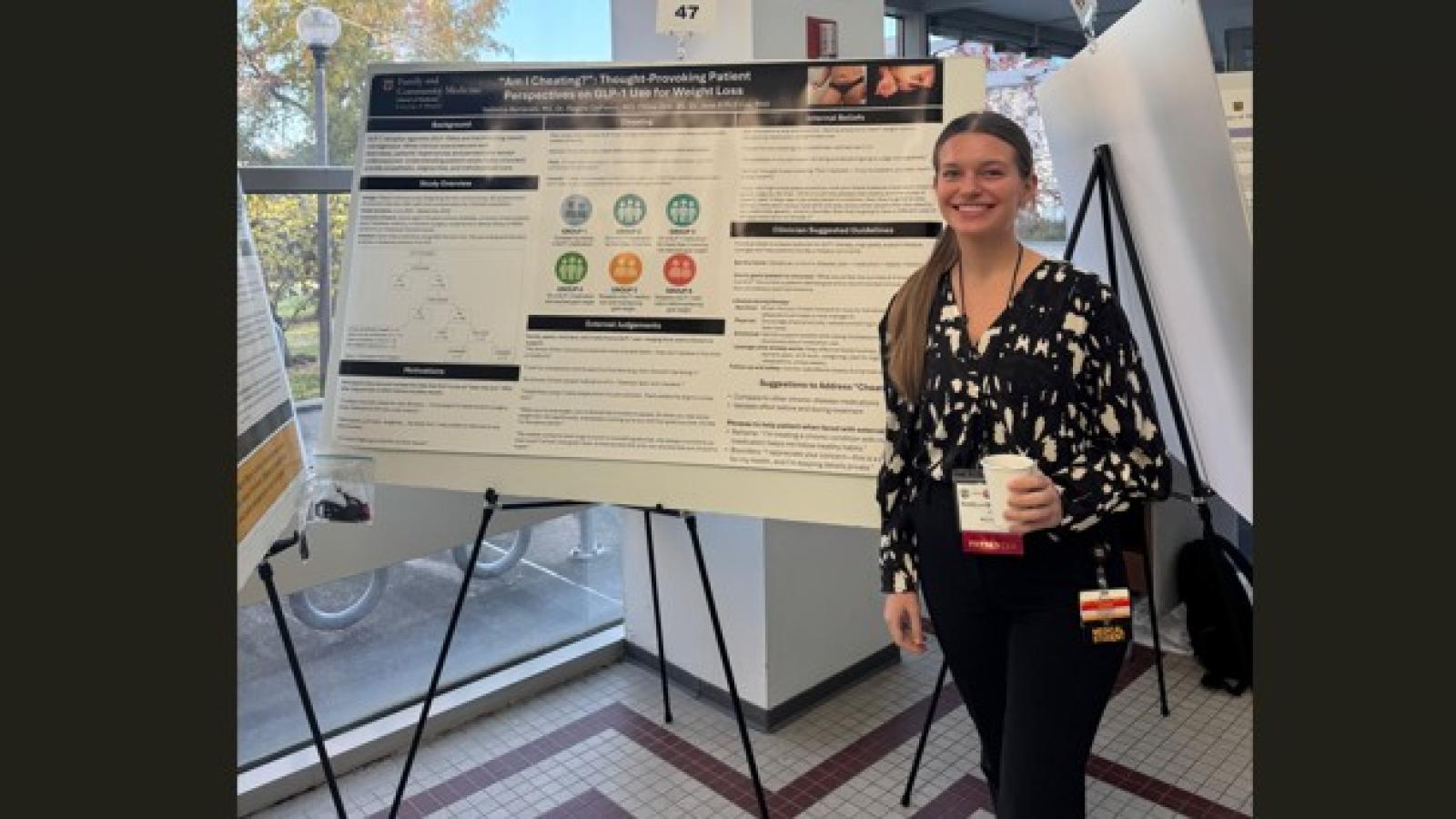 Isabella Bertarelli presenting at Health Science Research Day