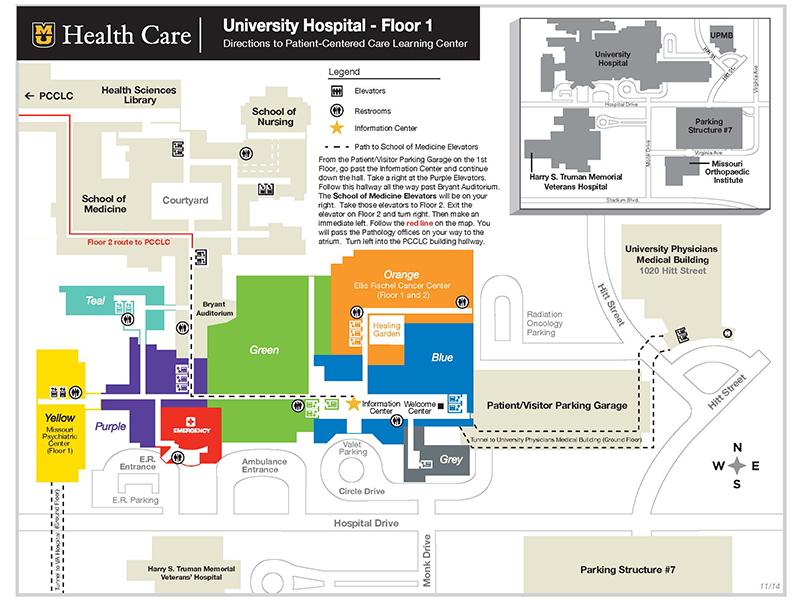 Floor Plan U Of A Hospital Map