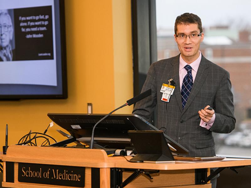 Dr. Bath at the 2019 Health Sciences Research Day