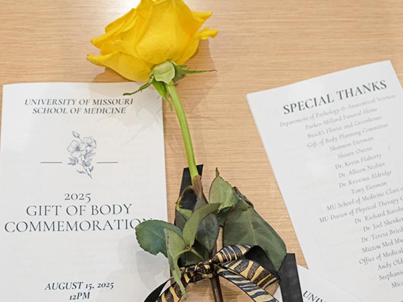 Gift of Body Ceremony program