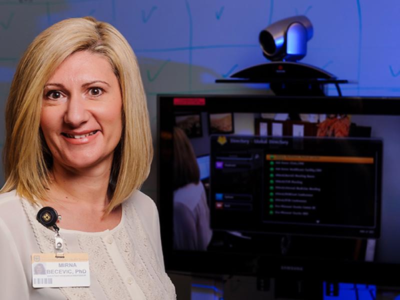 Mirna Becevic, PhD is an associate professor and director of telehealth research